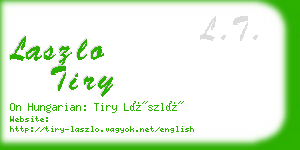 laszlo tiry business card